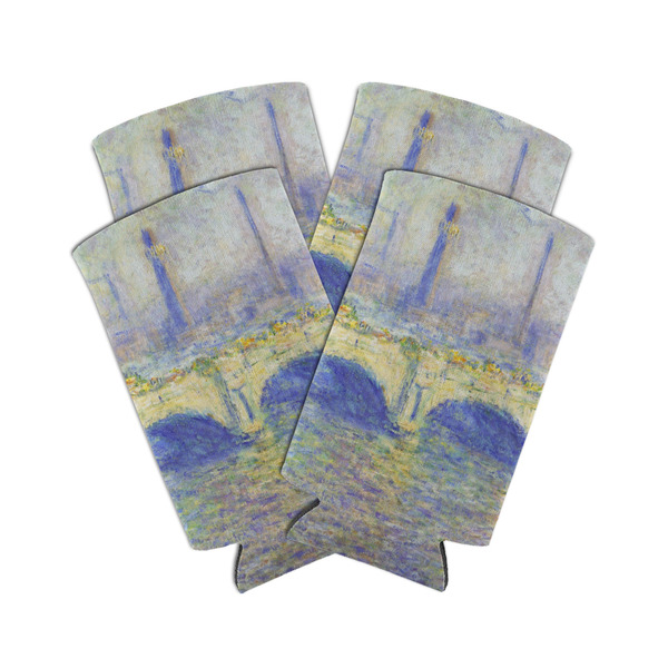 Custom Waterloo Bridge by Claude Monet Can Cooler (tall 12 oz) - Set of 4