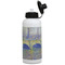 Waterloo Bridge by Claude Monet Aluminum Water Bottle - White Front