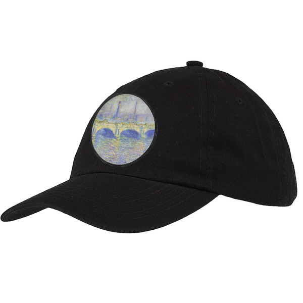 Custom Waterloo Bridge by Claude Monet Baseball Cap - Black