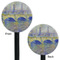 Waterloo Bridge by Claude Monet Black Plastic 5.5" Stir Stick - Double Sided - Round - Front & Back