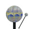 Waterloo Bridge by Claude Monet Black Plastic 5.5" Stir Stick - Round - Closeup