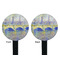 Waterloo Bridge by Claude Monet Black Plastic 7" Stir Stick - Double Sided - Round - Front & Back