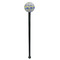 Waterloo Bridge by Claude Monet Black Plastic 7" Stir Stick - Round - Single Stick