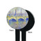 Waterloo Bridge by Claude Monet Black Plastic 7" Stir Stick - Single Sided - Round - Front & Back