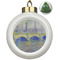 Waterloo Bridge by Claude Monet Ceramic Christmas Ornament - Xmas Tree (Front View)