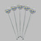 Waterloo Bridge by Claude Monet Clear Plastic 7" Stir Stick - Round - Fan View