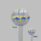 Waterloo Bridge by Claude Monet Clear Plastic 7" Stir Stick - Round - Front & Back