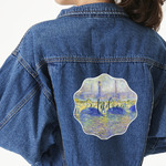 Waterloo Bridge by Claude Monet Twill Iron On Patch - Custom Shape - 2XL - Set of 4