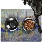 Waterloo Bridge by Claude Monet Dog Food Mat - Large