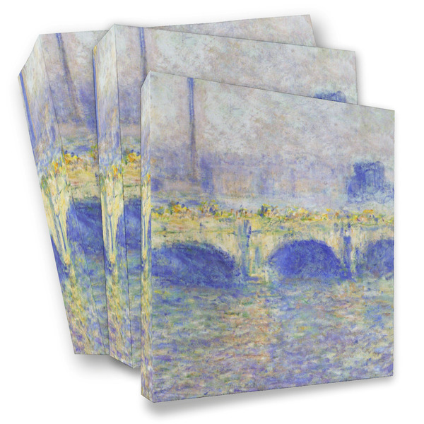 Custom Waterloo Bridge by Claude Monet 3 Ring Binder - Full Wrap