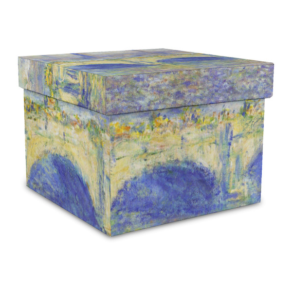 Custom Waterloo Bridge by Claude Monet Gift Box with Lid - Canvas Wrapped - Large