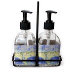 Waterloo Bridge by Claude Monet Glass Soap & Lotion Bottle Set