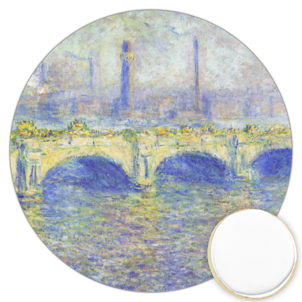 Custom Waterloo Bridge by Claude Monet Printed Cookie Topper - 3.25"