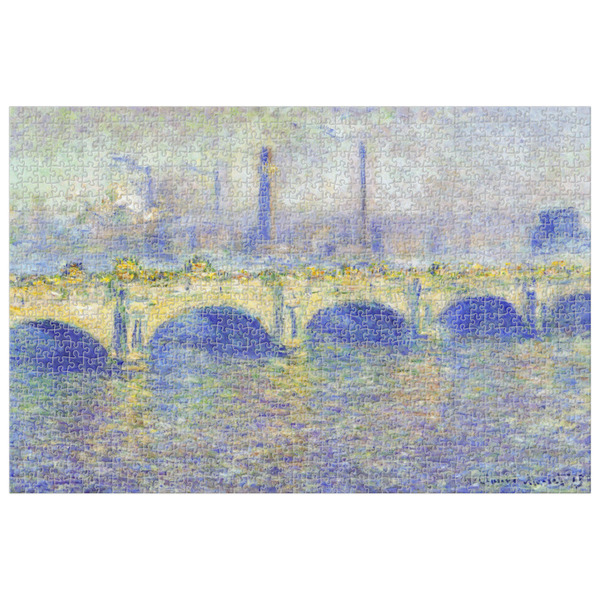 Custom Waterloo Bridge by Claude Monet Jigsaw Puzzle - 1000-piece