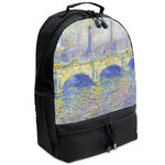 Waterloo Bridge by Claude Monet Backpacks - Black