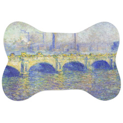 Waterloo Bridge by Claude Monet Bone Shaped Dog Food Mat