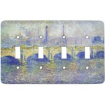 Waterloo Bridge by Claude Monet Light Switch Cover (4 Toggle Plate)