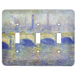 Waterloo Bridge by Claude Monet Light Switch Cover (3 Toggle Plate)