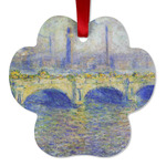 Waterloo Bridge by Claude Monet Metal Paw Ornament - Double Sided