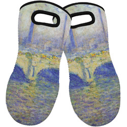 Waterloo Bridge by Claude Monet Neoprene Oven Mitts - Set of 2