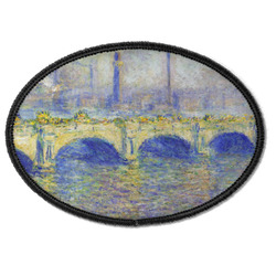 Waterloo Bridge by Claude Monet Iron On Oval Patch