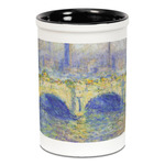 Waterloo Bridge by Claude Monet Ceramic Pencil Holders - Black