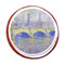 Waterloo Bridge by Claude Monet Printed Icing Circle - Medium - On Cookie