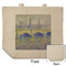 Waterloo Bridge by Claude Monet Reusable Cotton Grocery Bag - Front & Back View