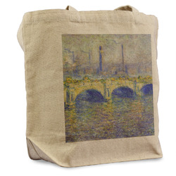 Waterloo Bridge by Claude Monet Reusable Cotton Grocery Bag - Single