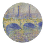 Waterloo Bridge by Claude Monet Round Linen Placemat