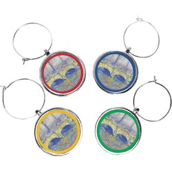 Waterloo Bridge by Claude Monet Wine Charms (Set of 4)