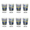 Waterloo Bridge by Claude Monet Shot Glass - White - Set of 4 - APPROVAL