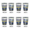 Waterloo Bridge by Claude Monet Shot Glassess - Two Tone - Set of 4 - APPROVAL