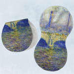 Waterloo Bridge by Claude Monet Burp Pads - Velour - Set of 2