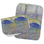 Waterloo Bridge by Claude Monet Burp Cloths - Fleece - Set of 2