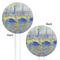 Waterloo Bridge by Claude Monet White Plastic 5.5" Stir Stick - Double Sided - Round - Front & Back