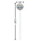 Waterloo Bridge by Claude Monet White Plastic 5.5" Stir Stick - Round - Dimensions