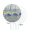 Waterloo Bridge by Claude Monet White Plastic 5.5" Stir Stick - Single Sided - Round - Front & Back