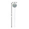 Waterloo Bridge by Claude Monet White Plastic 7" Stir Stick - Round - Dimensions