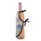 Waterloo Bridge by Claude Monet Wine Bottle Apron - DETAIL WITH CLIP ON NECK