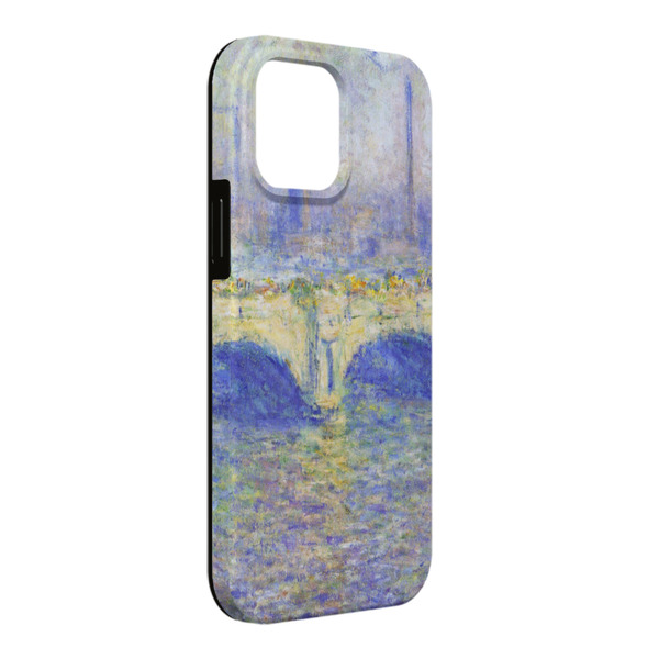 Custom Waterloo Bridge by Claude Monet iPhone Case - Rubber Lined - iPhone 13 Pro Max