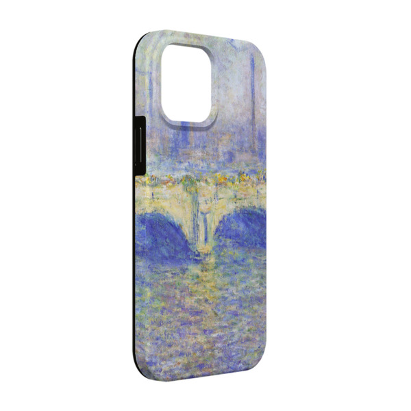 Custom Waterloo Bridge by Claude Monet iPhone Case - Rubber Lined - iPhone 13 Pro