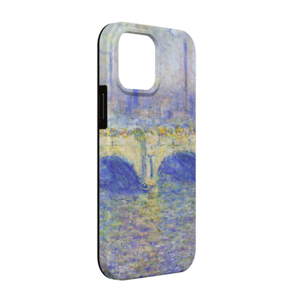 Custom Waterloo Bridge by Claude Monet iPhone Case - Rubber Lined - iPhone 13