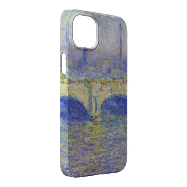 Custom Waterloo Bridge by Claude Monet iPhone Case - Plastic - iPhone 14 Plus