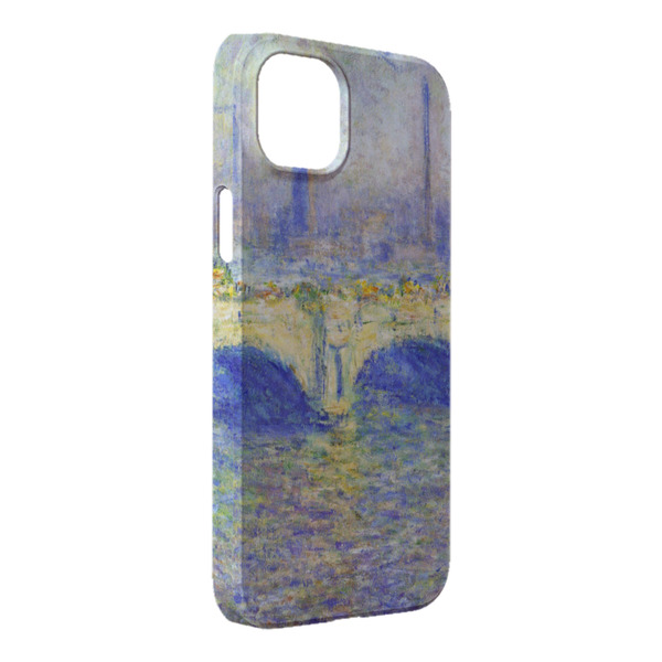 Custom Waterloo Bridge by Claude Monet iPhone Case - Plastic - iPhone 14 Pro Max