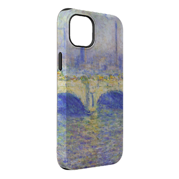 Custom Waterloo Bridge by Claude Monet iPhone Case - Rubber Lined - iPhone 14 Pro Max