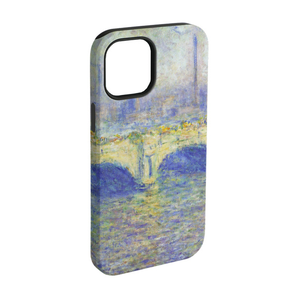 Custom Waterloo Bridge by Claude Monet iPhone Case - Rubber Lined - iPhone 15 Pro