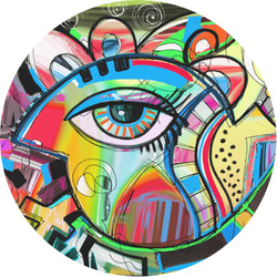 Abstract Eye Painting Multipurpose Round Labels - 1"