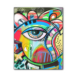 Abstract Eye Painting Wood Print - 11x14