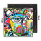 Abstract Eye Painting 12x12 Wood Print - Front & Back View